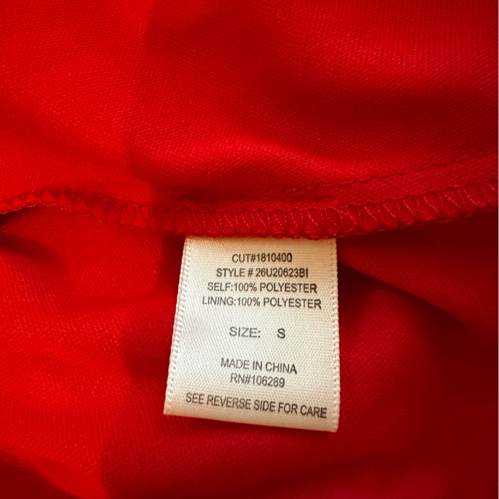Red Dress with Pattern - Picture 8 of 9